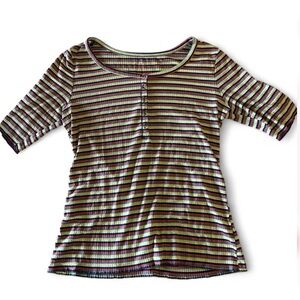 a.n.a Colorful Striped Women’s Top